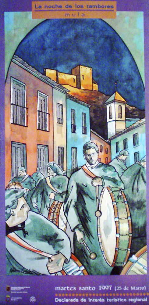 poster "La Noche de los Tambores" (Die Nacht der Trommeln) /1997