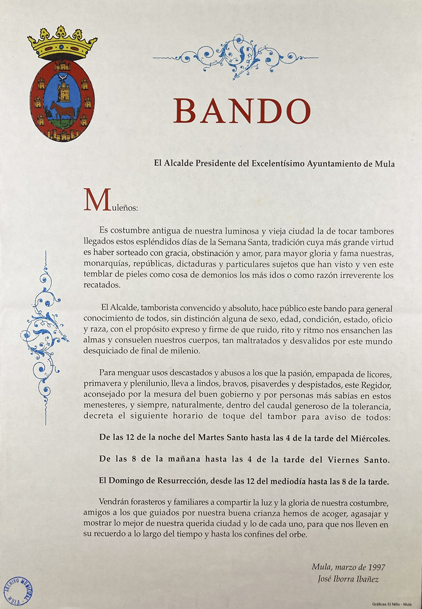 Bando Ciudad de Mula Año 1997 (1)